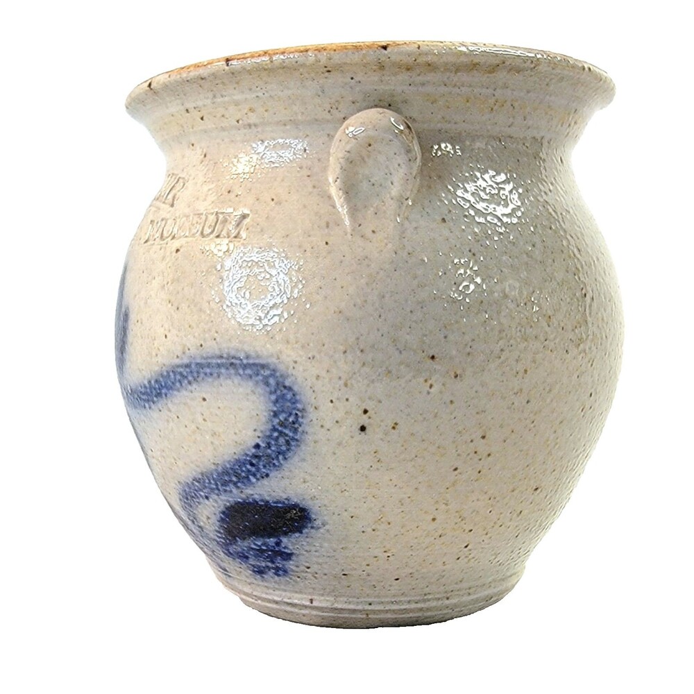 Salt Glaze Pitcher Genesee Country Museum Mark Presher Master Potter Handpainted - Picture 5 of 12